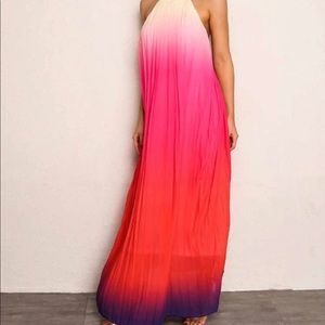 NWT ombré sunset maxi dress
